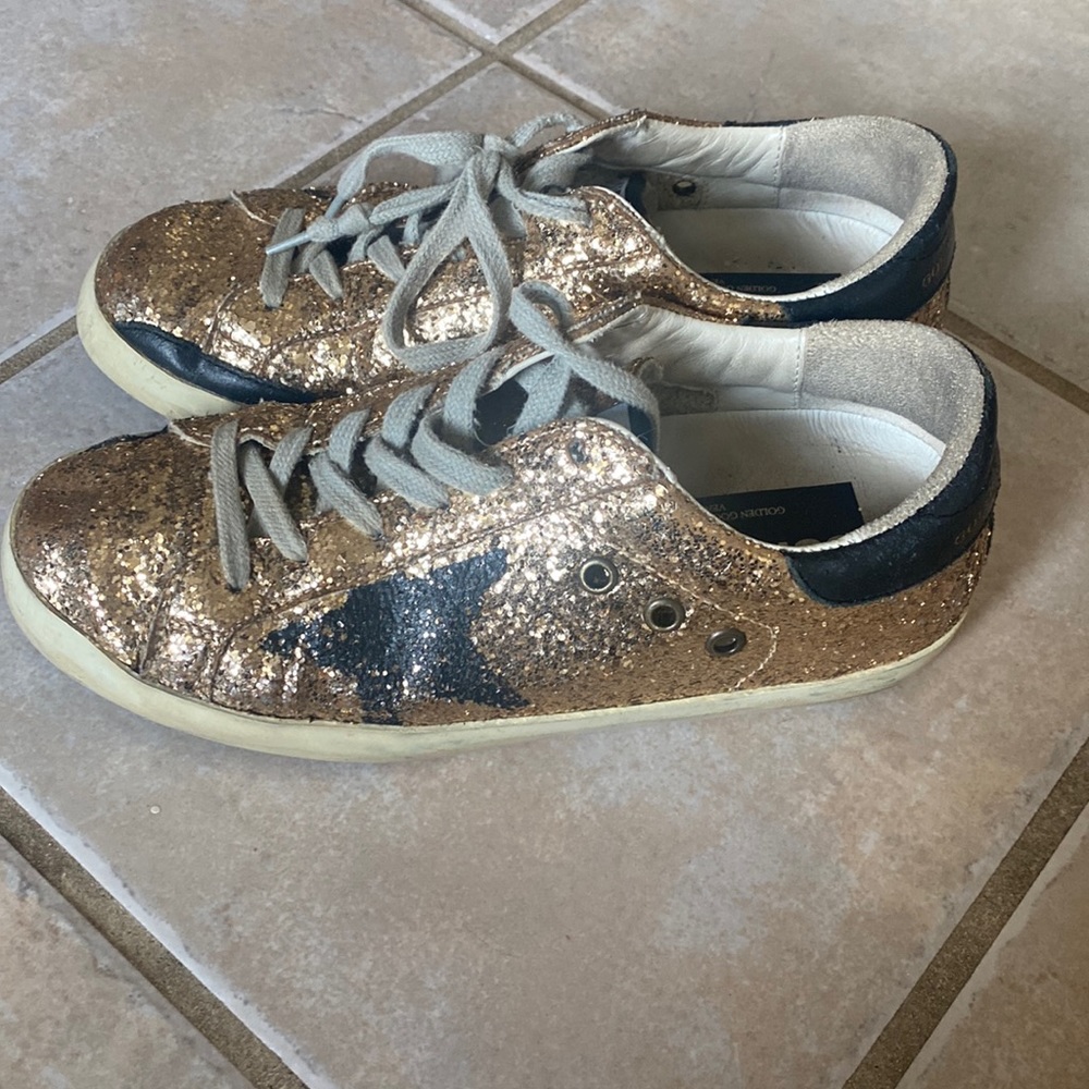 Golden Goose superstar sparkle star sneakers